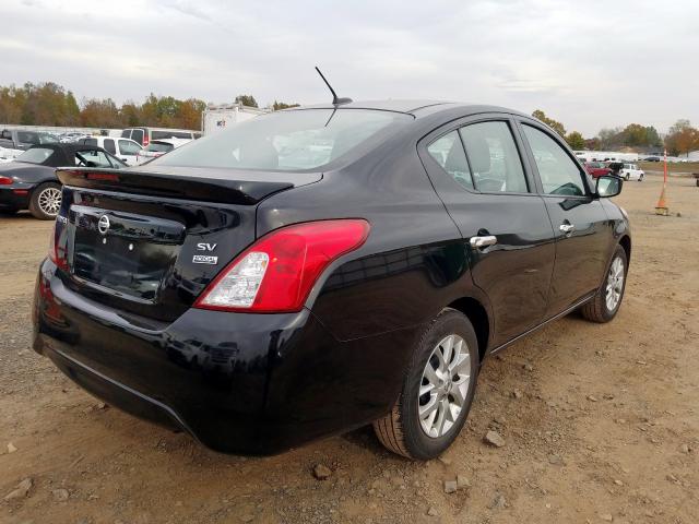 3N1CN7AP6JL869535 - 2018 NISSAN VERSA S BLACK photo 4