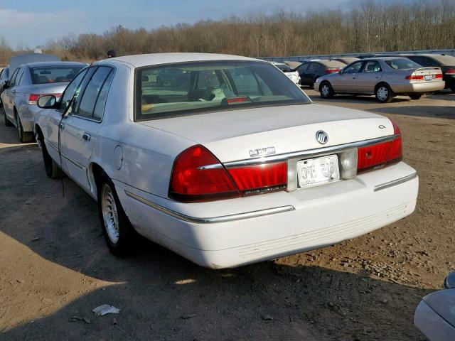 2MEFM75W2XX645747 - 1999 MERCURY GRAND MARQ WHITE photo 3