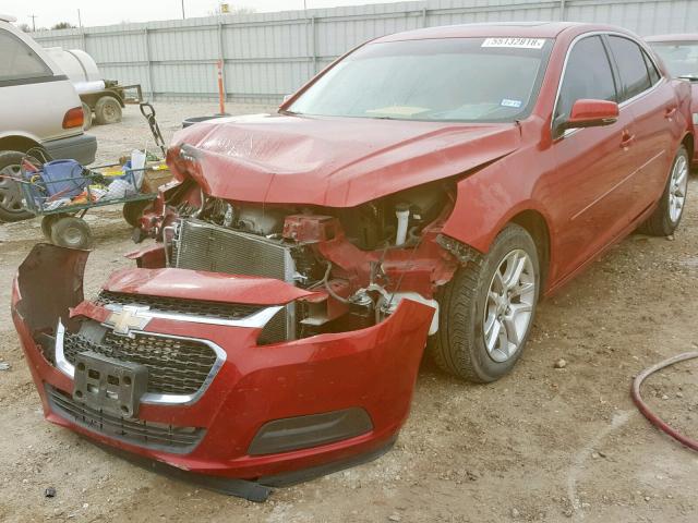 1G11C5SLXEF133345 - 2014 CHEVROLET MALIBU 1LT RED photo 2