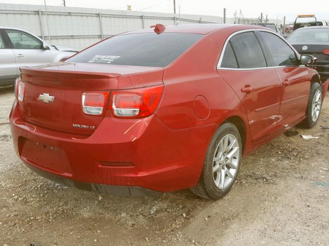 1G11C5SLXEF133345 - 2014 CHEVROLET MALIBU 1LT RED photo 4