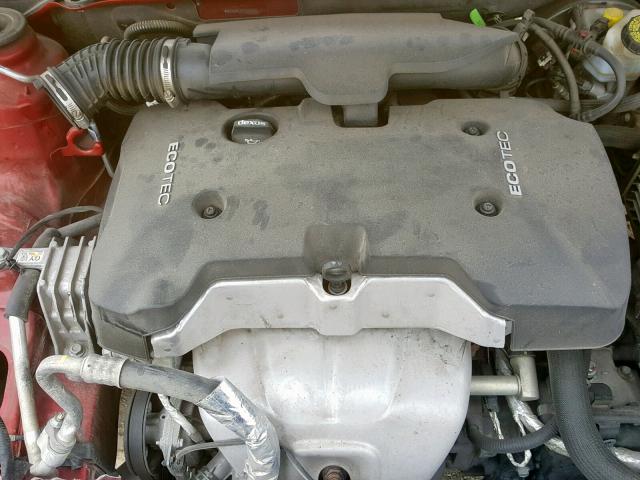 1G11C5SLXEF133345 - 2014 CHEVROLET MALIBU 1LT RED photo 7