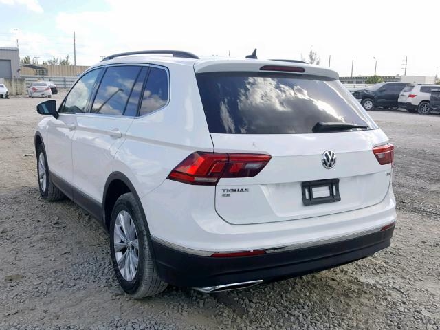 3VV3B7AX2JM066593 - 2018 VOLKSWAGEN TIGUAN SE WHITE photo 3