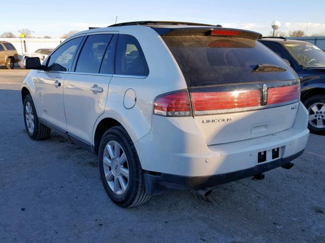 2LMDU68C67BJ39081 - 2007 LINCOLN MKX WHITE photo 3