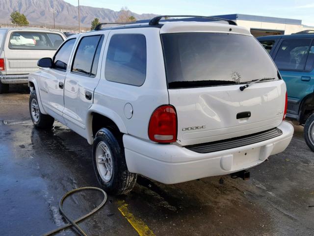 1B4HS28Z3XF510049 - 1999 DODGE DURANGO WHITE photo 3