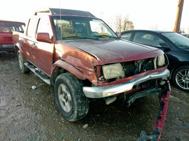 1N6ED27T9YC408610 - 2000 NISSAN FRONTIER C MAROON photo 1