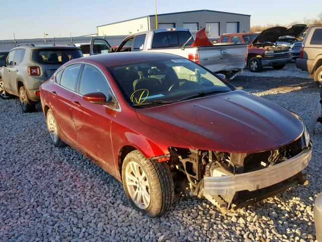 1C3CCCAB2FN537135 - 2015 CHRYSLER 200 LIMITE MAROON photo 1