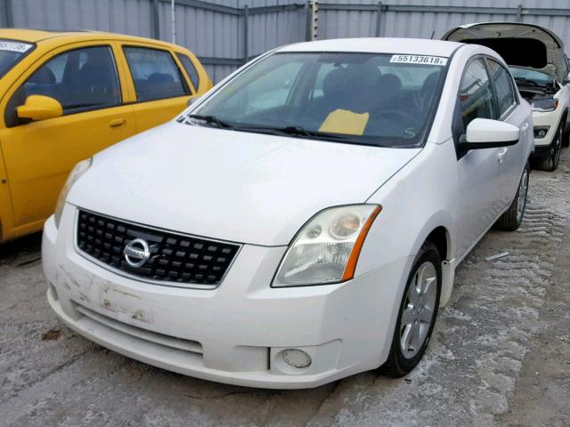 3N1AB61E99L690104 - 2009 NISSAN SENTRA 2.0 WHITE photo 2