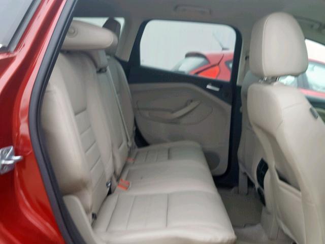 1FMCU0JX7EUA51360 - 2014 FORD ESCAPE TIT RED photo 6