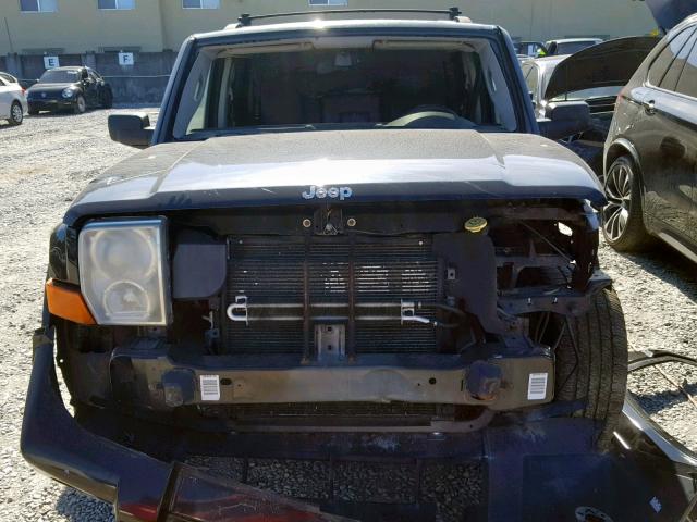 1J8HH48P77C676399 - 2007 JEEP COMMANDER BLACK photo 10