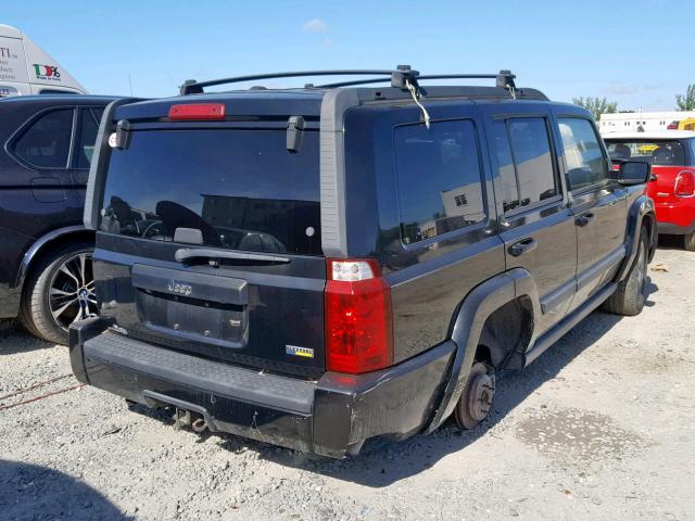 1J8HH48P77C676399 - 2007 JEEP COMMANDER BLACK photo 4