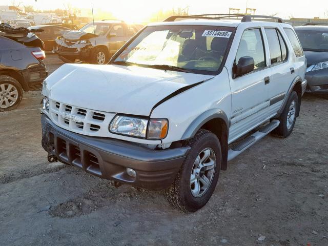 4S2CK58W024315779 - 2002 ISUZU RODEO S WHITE photo 2