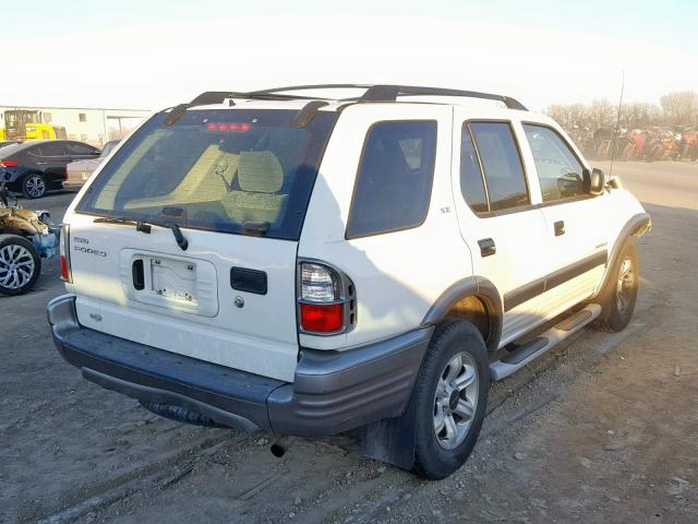 4S2CK58W024315779 - 2002 ISUZU RODEO S WHITE photo 4