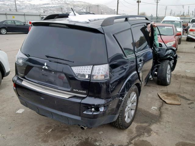 JA4JT3AW3BU037453 - 2011 MITSUBISHI OUTLANDER BLACK photo 4