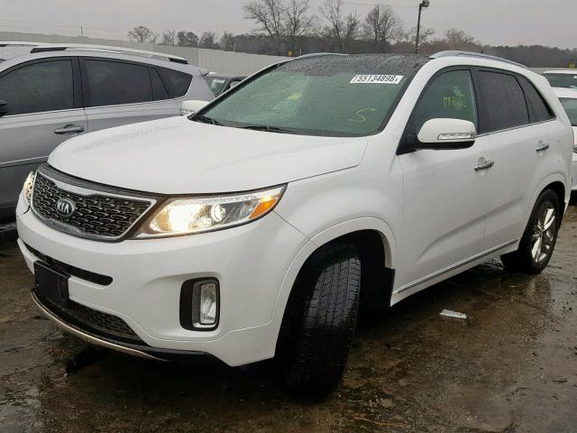 5XYKW4A72EG530269 - 2014 KIA SORENTO SX WHITE photo 2