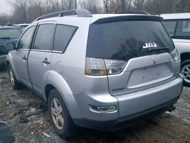 JA4MT31XX7U003491 - 2007 MITSUBISHI OUTLANDER SILVER photo 3