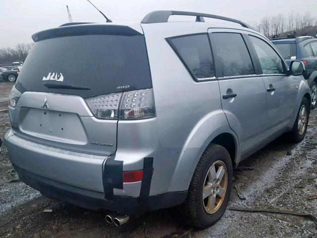 JA4MT31XX7U003491 - 2007 MITSUBISHI OUTLANDER SILVER photo 4