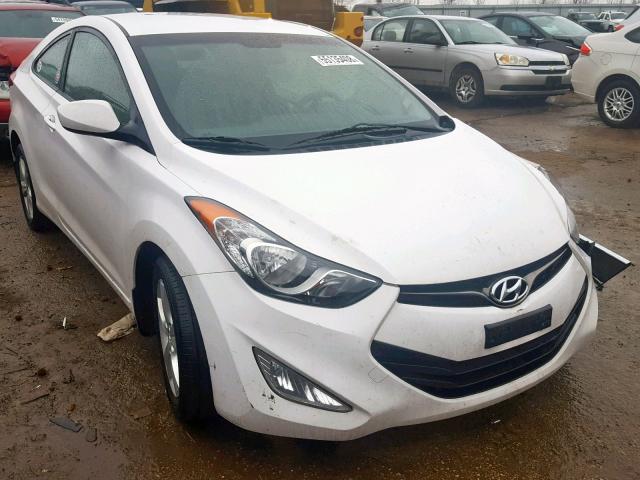 KMHDH6AE4DU014372 - 2013 HYUNDAI ELANTRA CO WHITE photo 1