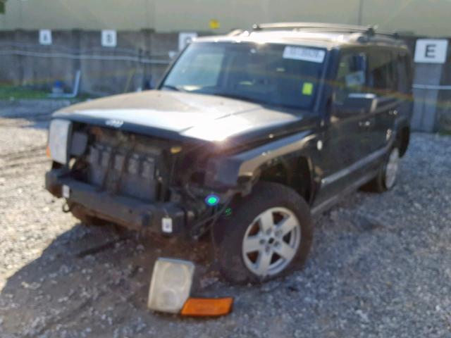 1J8HG58227C587062 - 2007 JEEP COMMANDER BLACK photo 2