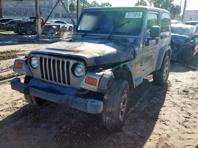 1J4F449S86P725737 - 2006 JEEP WRANGLER / GOLD photo 2