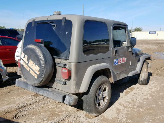 1J4F449S86P725737 - 2006 JEEP WRANGLER / GOLD photo 4