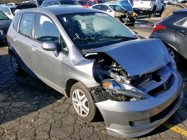 JHMGD38477S023199 - 2007 HONDA FIT GRAY photo 1