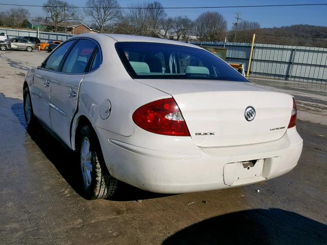 2G4WC532851291883 - 2005 BUICK LACROSSE C WHITE photo 3