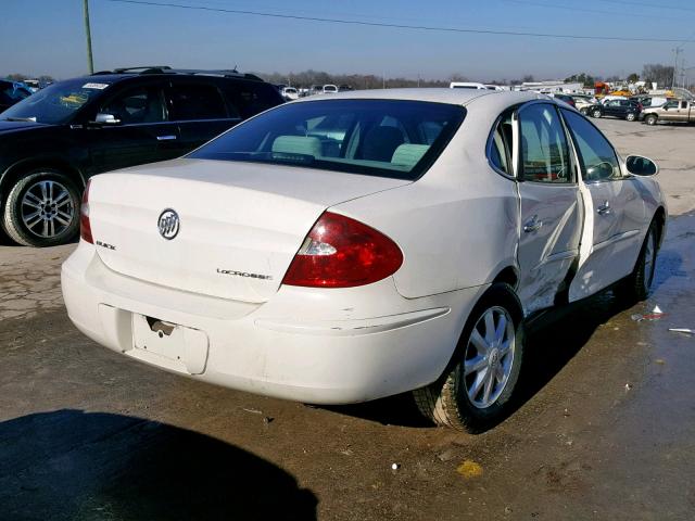 2G4WC532851291883 - 2005 BUICK LACROSSE C WHITE photo 4