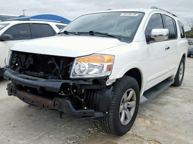 5N1AA0ND7CN613278 - 2012 NISSAN ARMADA SV WHITE photo 2