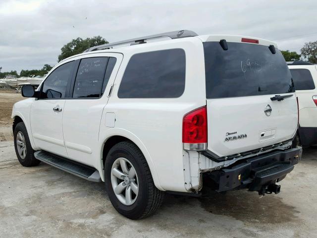 5N1AA0ND7CN613278 - 2012 NISSAN ARMADA SV WHITE photo 3