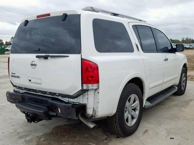 5N1AA0ND7CN613278 - 2012 NISSAN ARMADA SV WHITE photo 4