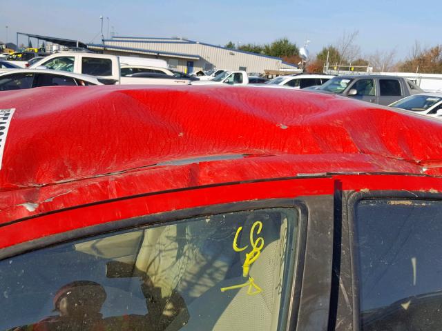 KL1TD5DE1AB125736 - 2010 CHEVROLET AVEO LS RED photo 9