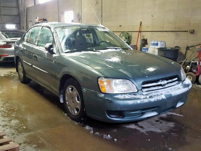 4S3BE635927213589 - 2002 SUBARU LEGACY L GREEN photo 1