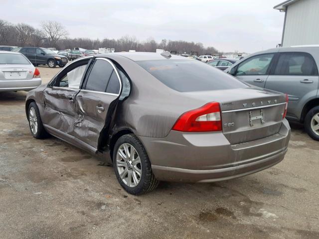 YV1AS982891107047 - 2009 VOLVO S80 3.2 BROWN photo 3