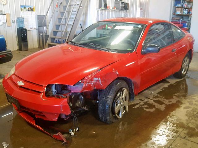 1G1JF12F547240919 - 2004 CHEVROLET CAVALIER L RED photo 2