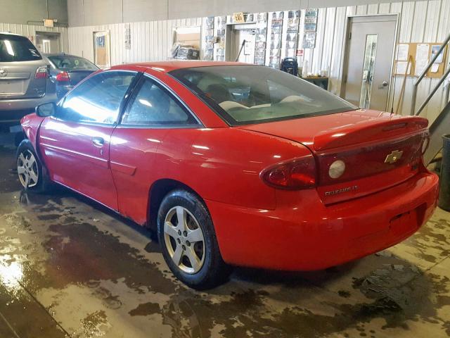 1G1JF12F547240919 - 2004 CHEVROLET CAVALIER L RED photo 3