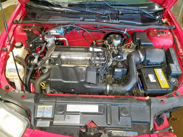 1G1JF12F547240919 - 2004 CHEVROLET CAVALIER L RED photo 7