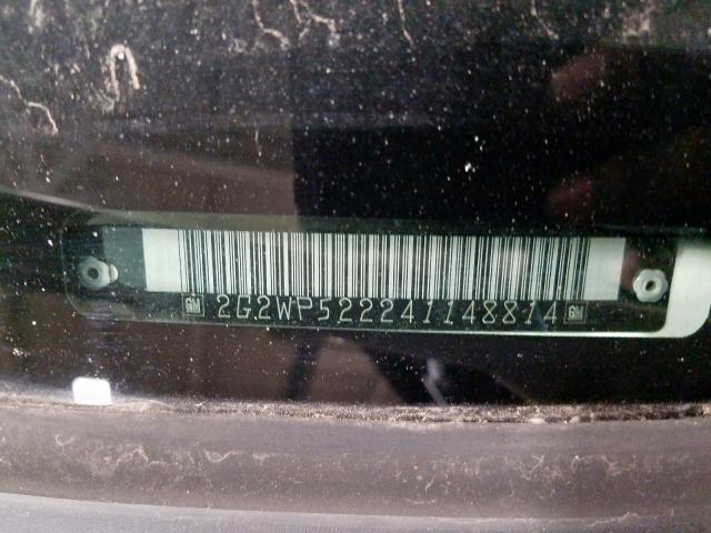 2G2WP522241148814 - 2004 PONTIAC GRAND PRIX WHITE photo 10