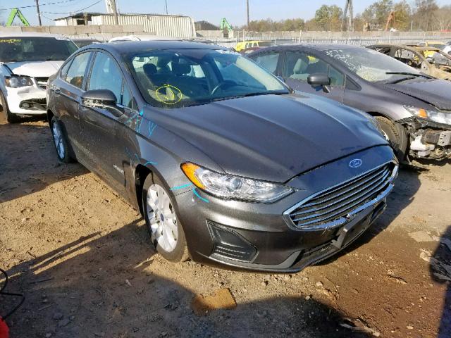 3FA6P0LU6KR226363 - 2019 FORD FUSION SE CHARCOAL photo 1