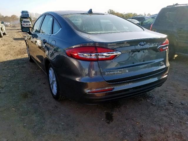 3FA6P0LU6KR226363 - 2019 FORD FUSION SE CHARCOAL photo 3