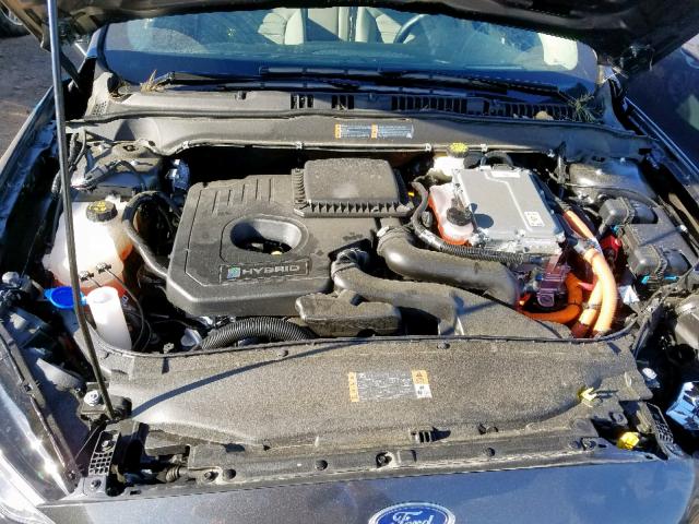 3FA6P0LU6KR226363 - 2019 FORD FUSION SE CHARCOAL photo 7