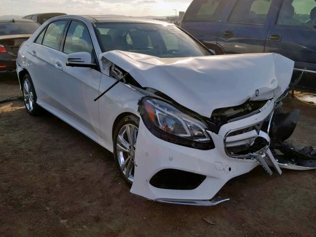 WDDHF5KB5EA970298 - 2014 MERCEDES-BENZ E 350 WHITE photo 1