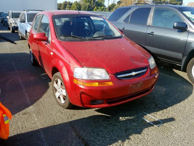 KL1TD66606B664786 - 2006 CHEVROLET AVEO BASE Qırmızı foto 1
