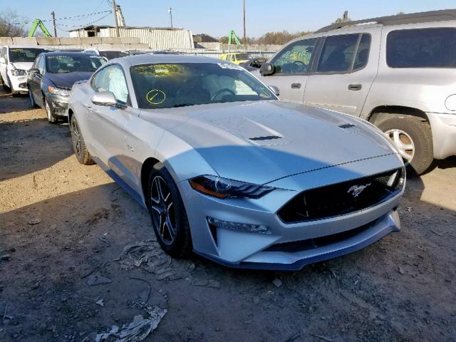 1FA6P8CF7K5159291 - 2019 FORD MUSTANG GT SILVER photo 1