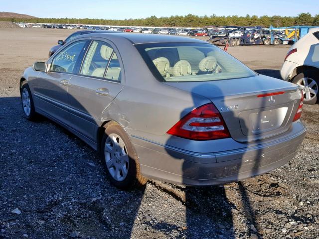 WDBRF54H86A839737 - 2006 MERCEDES-BENZ C GENERATI TAN photo 3