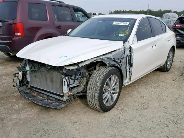 JN1BV7AP3EM675133 - 2014 INFINITI Q50 BASE WHITE photo 2