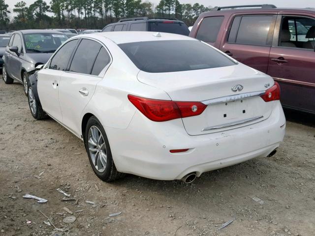 JN1BV7AP3EM675133 - 2014 INFINITI Q50 BASE WHITE photo 3