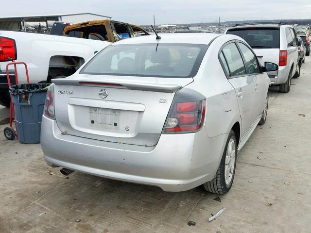 3N1AB6AP4CL775036 - 2012 NISSAN SENTRA 2.0 SILVER photo 4