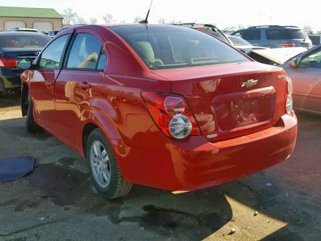 1G1JA5SHXC4112618 - 2012 CHEVROLET SONIC LS 红色 照片 3