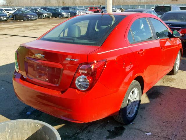 1G1JA5SHXC4112618 - 2012 CHEVROLET SONIC LS 红色 照片 4