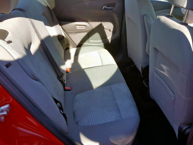 1G1JA5SHXC4112618 - 2012 CHEVROLET SONIC LS 红色 照片 6